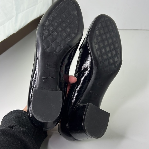 Roberto Festa for David's Black Patent Leather Heeled Loafer  Shoe - Picture 9 of 11